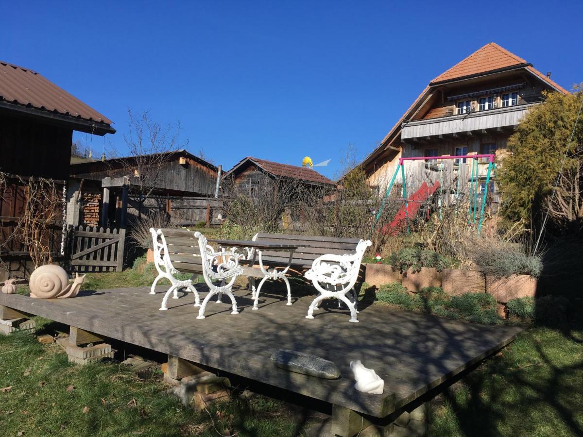 3,5 Zimmerferienwohnung Schwalbenaescht Rueeggisberg Dış mekan fotoğraf